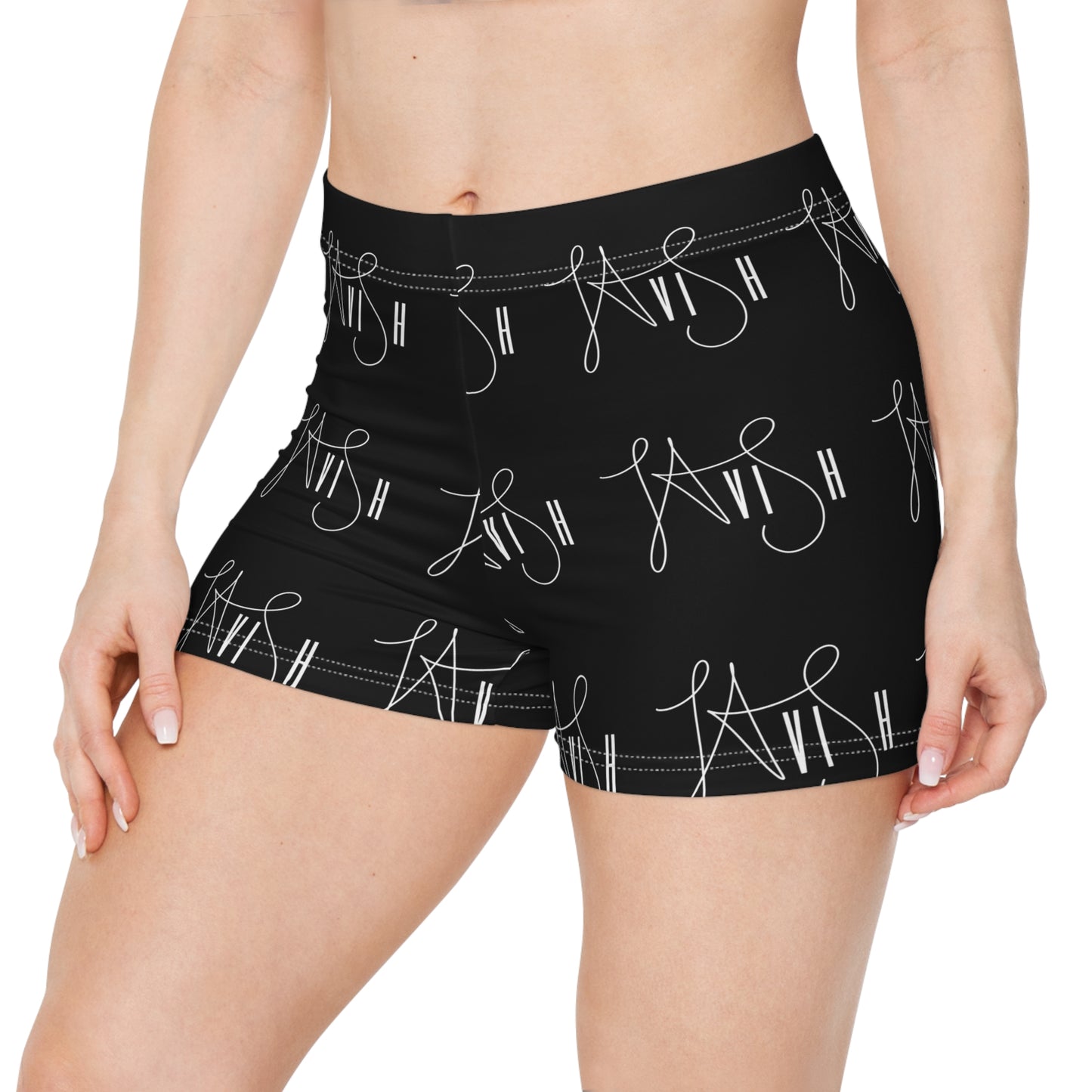 Lavish Logo Black Women's Shorts
