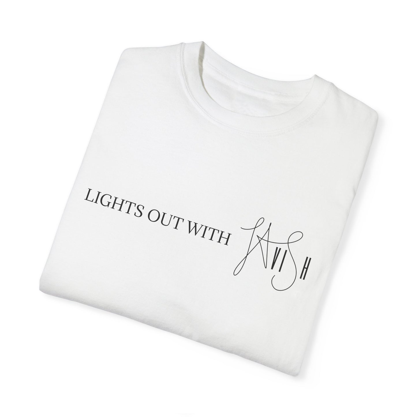 DJ THE UNPXCTD X MICKY VICE Lights Out With Lavish By LauLau T-shirt