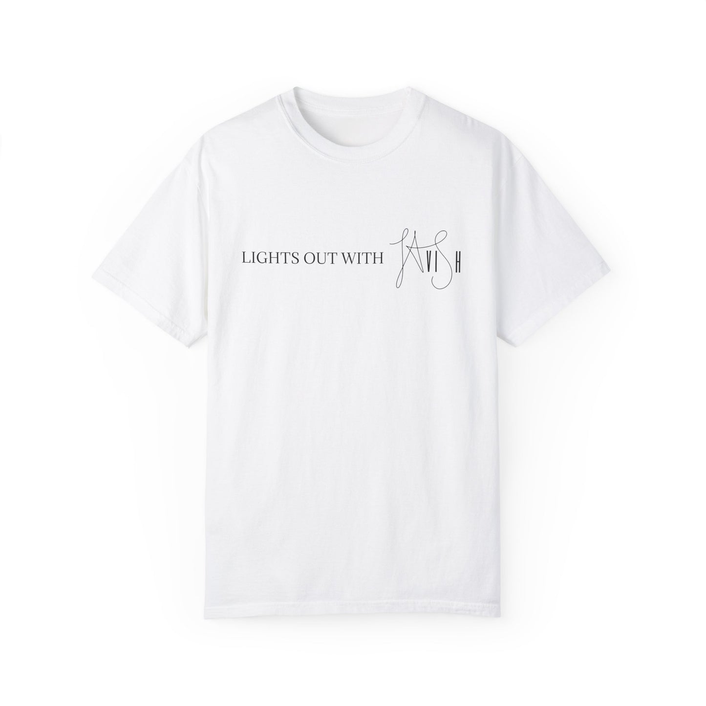 DJ THE UNPXCTD X MICKY VICE Lights Out With Lavish By LauLau T-shirt