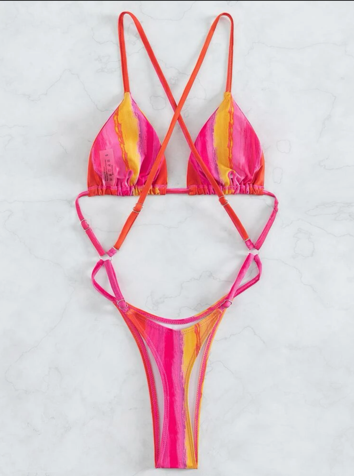 The Sarah Sunset Tie Dye Sexy One Piece Swimsuit Sexy Spring Collection