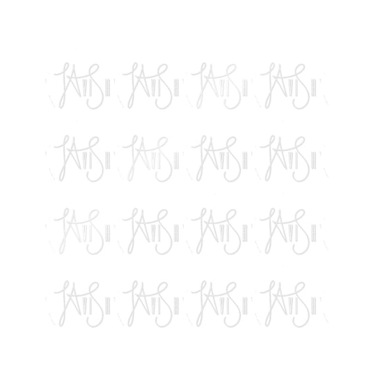 Multi - White Lavish Logo Die-Cut Stickers, (DTF)