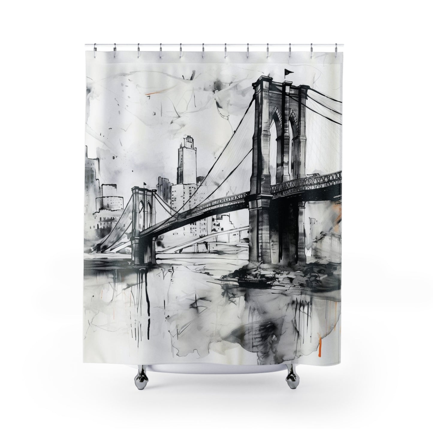 New York Brooklyn Bridge Artistic Shower Curtain